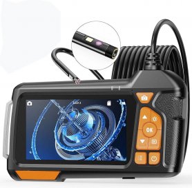FULL HD endoskop + 4,5" skjerm + 2x dobbeltkamera 8mm + LED-lys + IP67