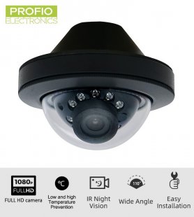 Caméra bus Mini DOME FULL HD avec objectif AHD 3,6mm + vision nocturne 10 LED IR + WDR