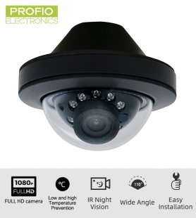 AHD 3,6mm लेंस + 10 IR LED नाइट विजन + WDR . के साथ बस कैमरा मिनी डोम फुल एचडी