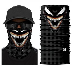 VENOM bandana - balaclava yang menakutkan pada wajah atau kepala