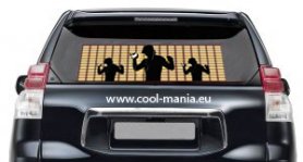 Stiker mobil equalizer - Pesta 42 x11 cm