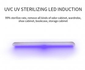 Desinficerende UV-lys med bevægelsessensor - Hvid LED + UVC sterilisations-LED