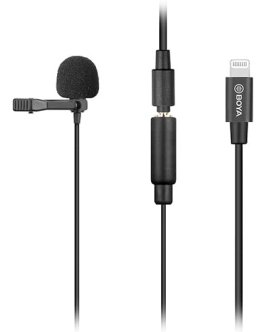 Micrófono de solapa para dispositivos Apple iOS (teléfono móvil, tablet, PC) 76 db - Boya BY-M2