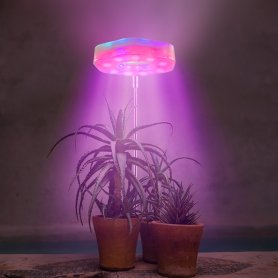 Svetlo pre rastliny - pestovanie rastlín - umele led osvetlenie - RGB 9W + Časovač