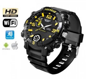 Horloges camera Wifi + HD + Waterdicht met LED-lampje + 16GB geheugen