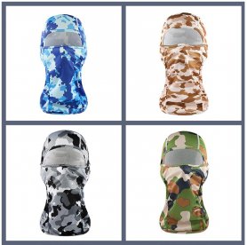 Camouflage balaclava rugalmas arcmaszk - fekete-fehér