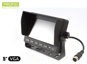 SQUADO Monitor LCD 10,1 Pollici Per Auto Con 2 Ingressi AV, Schermo Grandangolare Per Retrocamera E Videosorveglianza Su Camion E SUV