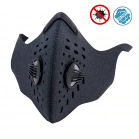 Respirator - mască de față din neopren filtrare în mai multe etape - negru XProtect