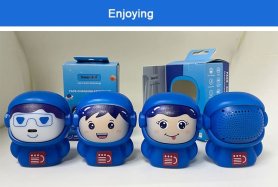 Mini kelliem b'wiċċ li jinbidel Bluetooth wireless portabbli 3W - Astronawta