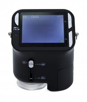 Mikroskop poket digital dengan LCD 2,4 "pada micro SD