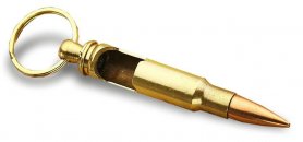 Kulflasköppnare - Rolig presentnyckelringsöppnare i form av en pistolkula