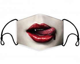Original Gesichtsmaske 100% Polyester - Vampirblut