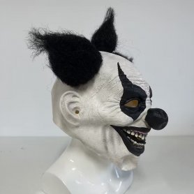 Hrôzostrašný klaun maska na tvár - pre deti aj dospelých na Halloween či karneval