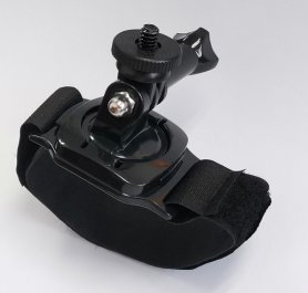 Rotating holder with Velcro strap for POV camera