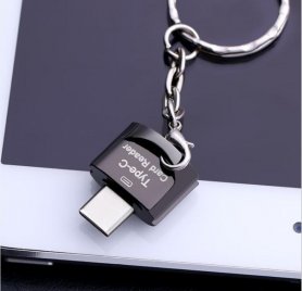 Pendant with USB-C microSD card reader