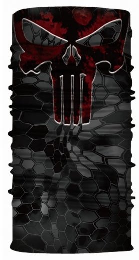 Multifunctional breathable face bandana - PUNISHER