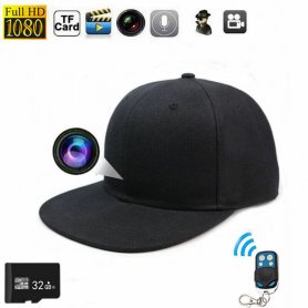 Cap camera - spy cam in cap FULL HD + motion detection + remote control​ler