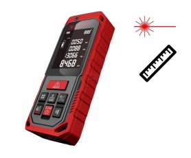 Laser distance meter up to 100m range finder + IP65 protection + Memory