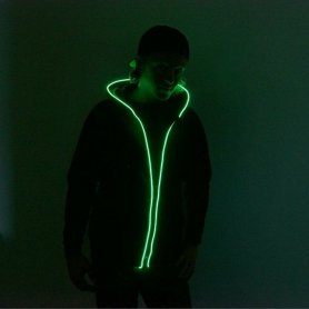 Chaqueta LED parpadeante - verde