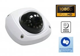 Kamera belakang FULL HD dengan 10 IR night vision hingga 10m + perlindungan IP68 + Audio