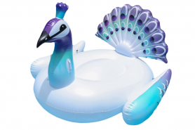 Inflatable for adults - White peacock