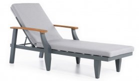 Sauļošanās krēsls - Āra dārza sauļošanās krēsls - EKSKLUZĪVS un LUKSELS alumīnija dizains