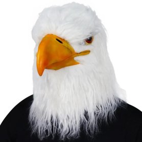 Amerikanische Adlermaske - Gesicht (Kopf) weiße Maske für Kinder und Erwachsene