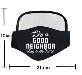 Rúško s ochranným štítom na oči - Good neighbor