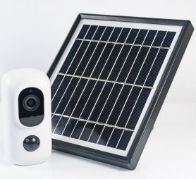 4G-Solarsicherheits-FULL-HD-Kamera mit 5200-mAh-Akku + Micro-SD-Aufzeichnung + bidirektionale Kommunikation
