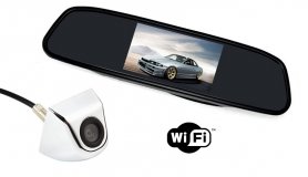 Inversione set wifi: Specchietto retrovisore con 4,3 "LCD + telecamera posteriore vista