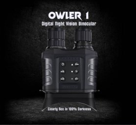 Digital night vision binoculars up to 500m/3000m day - 20x optical + 4x digital zoom with camera