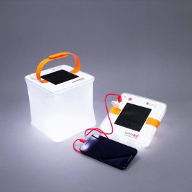 ソーラーランタン - 2in1 アウトドアキャンプライト + USB 充電器 2000 mAh - LuminAid PackLite Max