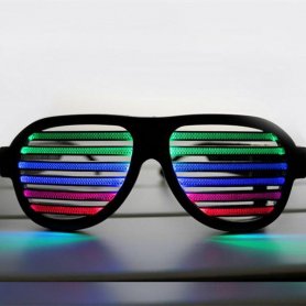 Gafas de luz LED - intermitentes según la música