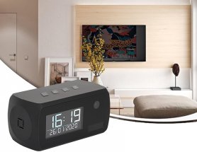 Budík s kamerou FULL HD + 1 rok výdrž baterie + IR LED + WiFi + detekce pohybu