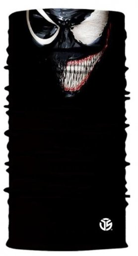 Multifunctional headwear - scary VENOM face scarf