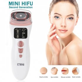 Mini HIFU: dispositivo de ultrasonido rejuvenecedor 3 en 1 para la piel del rostro