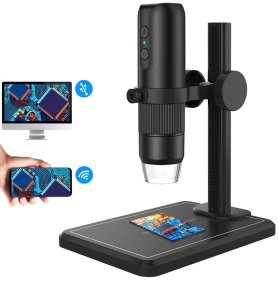 Mikroskop USB + Wifi na mobil (iOS / Android) digitálny s LED svetlom + 50-1000x zväčšenie