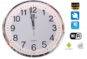 Wanduhr mit WiFi Kamera FULL HD + Bewegungserkennung