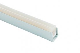 50 cm - Riel de guía de montaje de aluminio para tiras de luces LED