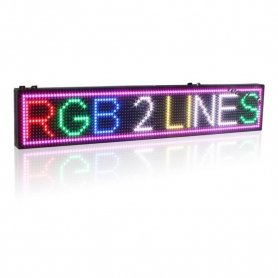 لوحة اضاءة ليد واي فاي 7 ألوان RGB - لوحة 100 سم × 15 سم