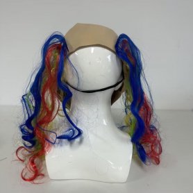 Masca de fata clovn de groaza - pentru copii si adulti de Halloween sau carnaval