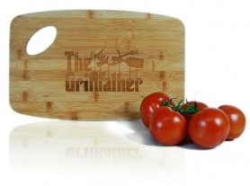 Ξύλινη σανίδα κοπής κουζίνας GRILLFATHER 37x25cm - 100% μπαμπού