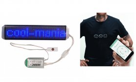 Jalur LED fleksibel yang dikendalikan melalui bluetooth oleh aplikasi mudah alih - biru 3,5 x 15 cm