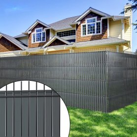 Гъвкави екраниращи ленти PVC ламели за оградата - Privacy Ширина на пълнеж на пластмасова ограда 4,7cmx50m