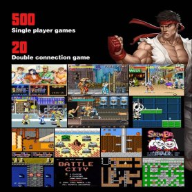 Console arcade retrô - Mini videogame de 3" para crianças com joystick 320x240px Dual