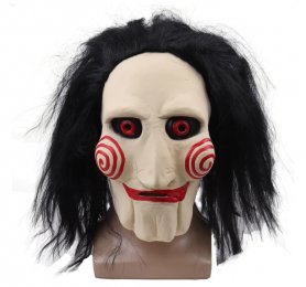 JigSaw sejas maska - bērniem un pieaugušajiem Helovīnam vai karnevālam