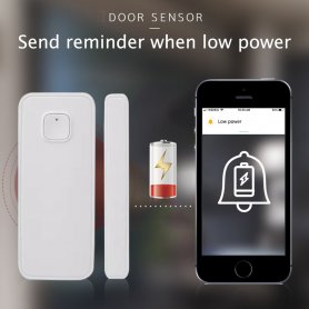 เซ็นเซอร์ประตูและหน้าต่าง Smart Wifi - เปิด/ปิด พร้อมการแจ้งเตือนใน APP ของสมาร์ทโฟน
