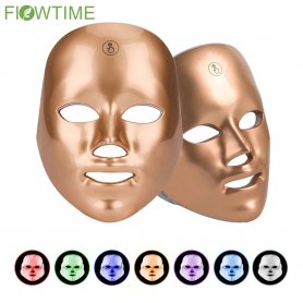 Μάσκα προσώπου ομορφιάς 7 χρωμάτων - τεχνολογία φωτοθεραπείας LED με κολλαγόνο για αναζωογόνηση