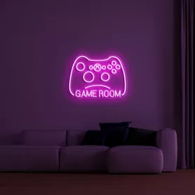 Осветително лого NEON LED табела - мотив GAMER 75см