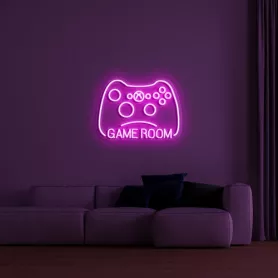 Святлодыёдны лагатып NEON LED - матыў GAMER 75 см